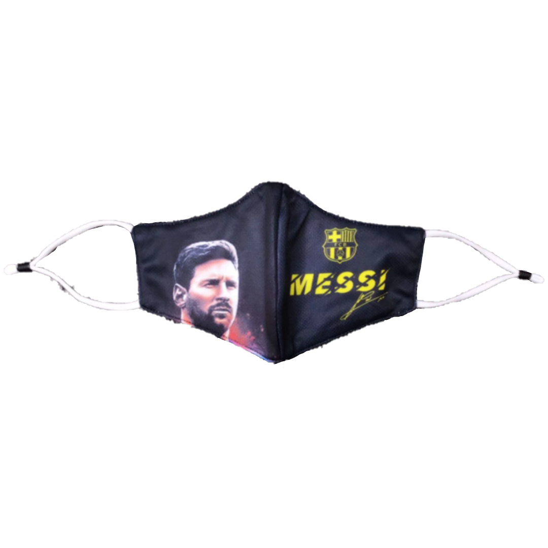 Barcelona Soccer Face Mask Black Barcelona bestsoccerstore