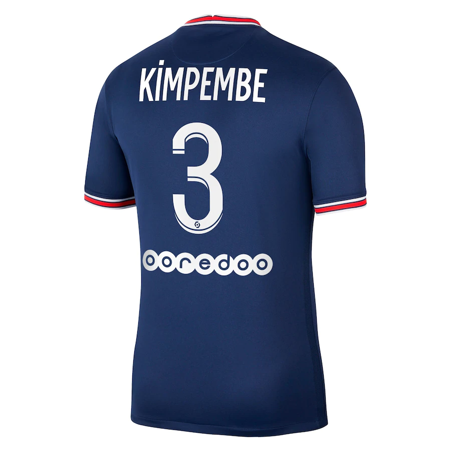 PSG Jersey Custom Home KIMPEMBE #3 Soccer Jersey 2021/22
