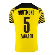 Borussia Dortmund Jersey Home ZAGADOU #5 Soccer Jersey 2021/22 - bestsoccerstore
