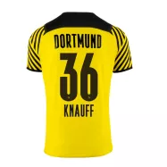 Borussia Dortmund Jersey Home KNAUFF #36 Soccer Jersey 2021/22 - bestsoccerstore