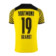 Borussia Dortmund Jersey Home BRANDT #19 Soccer Jersey 2021/22 - bestsoccerstore