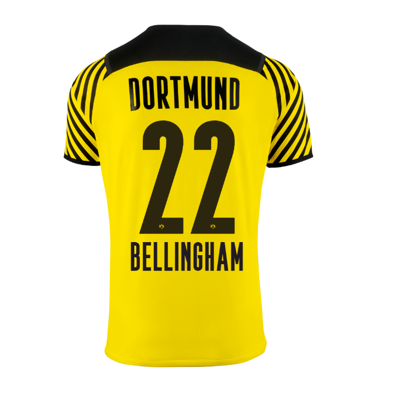 Borussia Dortmund Jersey Home BELLINGHAM #22 Soccer Jersey 2021/22