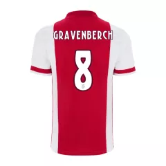 Ajax Jersey Home GRAVENBERCH #8 Soccer Jersey 2020/21 - bestsoccerstore