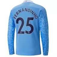 Manchester City Jersey FERNANDINHO #25 Custom Home Soccer Jersey 2020/21 - bestsoccerstore