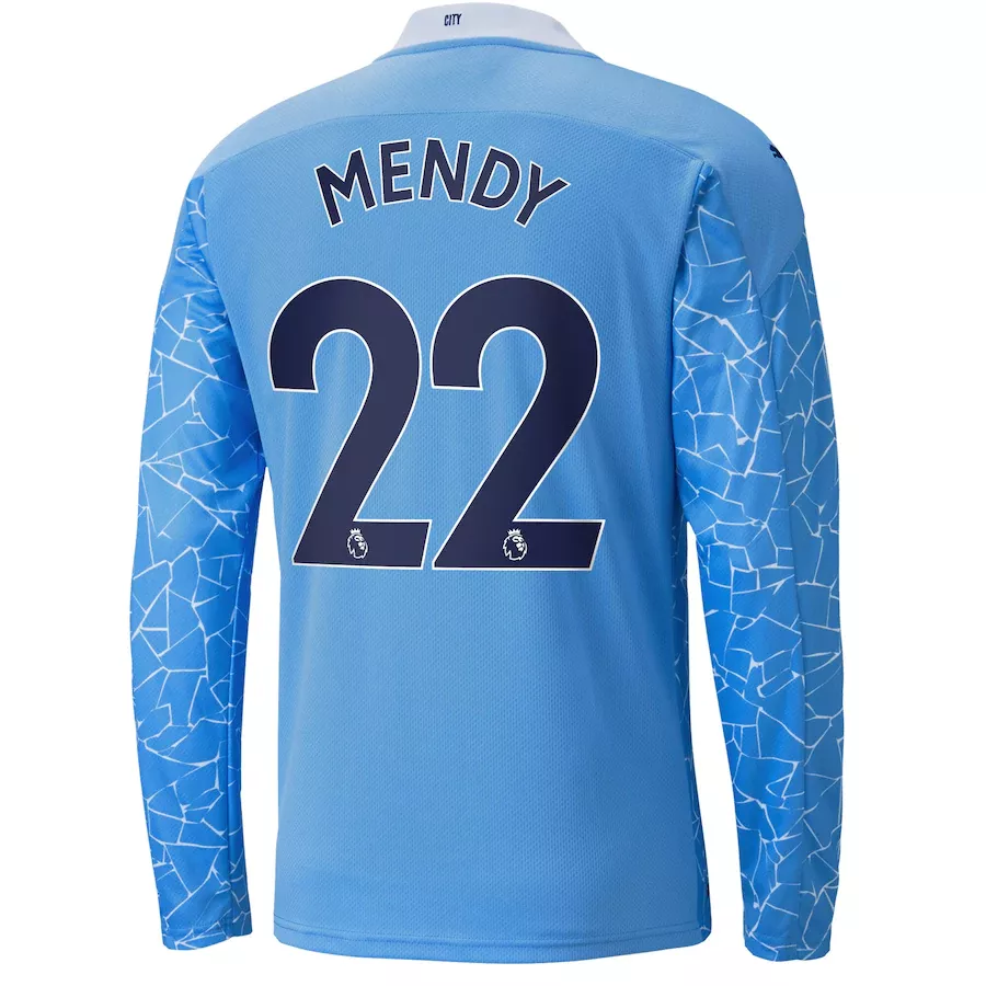 Manchester City Jersey MENDY #22 Custom Home Soccer Jersey 2020/21 - bestsoccerstore