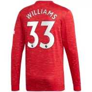 Manchester United Jersey WILLIAMS #33 Custom Home Soccer Jersey 2020/21 - bestsoccerstore