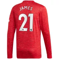 Manchester United Jersey JAMES #21 Custom Home Soccer Jersey 2020/21 - bestsoccerstore