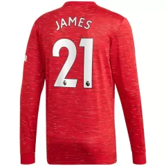 Manchester United Jersey JAMES #21 Custom Home Soccer Jersey 2020/21 - bestsoccerstore