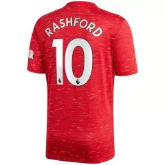 Manchester United Jersey Custom Home RASHFORD #10 Soccer Jersey 2020/21 - bestsoccerstore