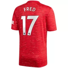 Manchester United Jersey Custom Home FRED #17 Soccer Jersey 2020/21 - bestsoccerstore