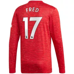 Manchester United Jersey FRED #17 Custom Home Soccer Jersey 2020/21 - bestsoccerstore