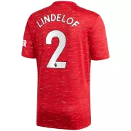 Manchester United Jersey Custom Home LINDELOF #2 Soccer Jersey 2020/21 - bestsoccerstore