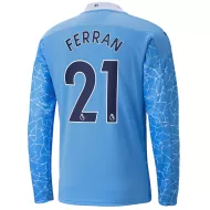 Manchester City Jersey FERRAN #21 Custom Home Soccer Jersey 2020/21 - bestsoccerstore