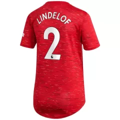 Manchester United Jersey Custom Home LINDELOF #2 Soccer Jersey 2020/21 - bestsoccerstore