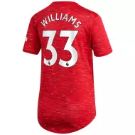 Manchester United Jersey Custom Home WILLIAMS #33 Soccer Jersey 2020/21 - bestsoccerstore