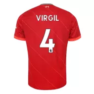 Liverpool Jersey Custom Home VIRGIL #4 Soccer Jersey 2021/22 - bestsoccerstore