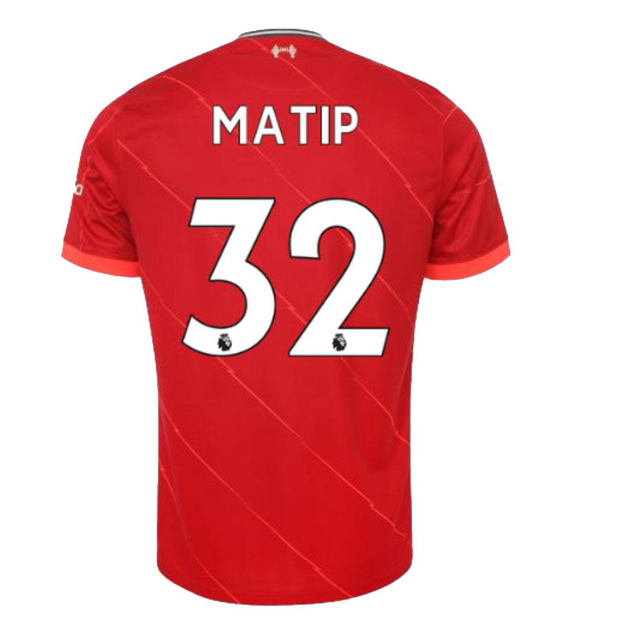 Liverpool Jersey Custom Home MATIP 32 Soccer Jersey 2021/22