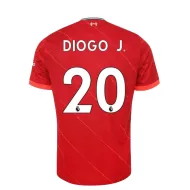 Liverpool Jersey Custom Home DIOGO J. #20 Soccer Jersey 2021/22 - bestsoccerstore
