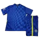 Kid's Chelsea Jersey Custom Home Soccer Soccer Kits 2021/22 - bestsoccerstore