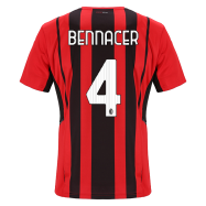 AC Milan Jersey Custom Home BENNACER #4 Soccer Jersey 2021/22