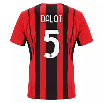 AC Milan Jersey Custom Home DALOT #5 Soccer Jersey 2021/22 - bestsoccerstore
