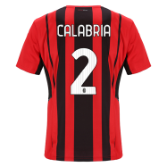 AC Milan Jersey Custom Home CALABRIA #2 Soccer Jersey 2021/22
