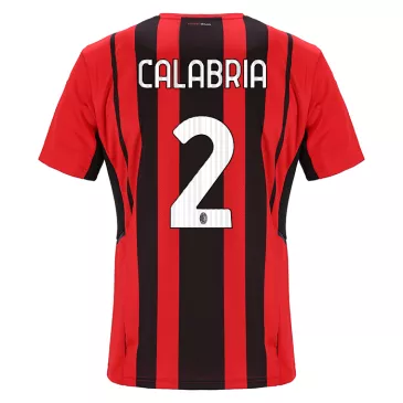 AC Milan Jersey Custom Home CALABRIA #2 Soccer Jersey 2021/22 - bestsoccerstore