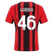 AC Milan Jersey Custom Home GABBIA #46 Soccer Jersey 2021/22 - bestsoccerstore