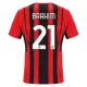 AC Milan Jersey Custom Home BRAHIM #21 Soccer Jersey 2021/22 - bestsoccerstore