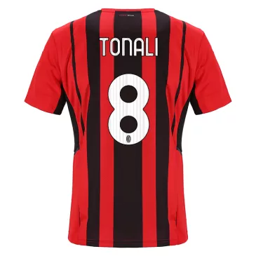 AC Milan Jersey Custom Home TONALI #8 Soccer Jersey 2021/22 - bestsoccerstore