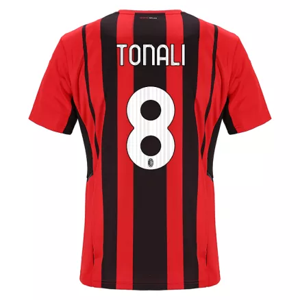 AC Milan Jersey Custom Home TONALI #8 Soccer Jersey 2021/22 - bestsoccerstore