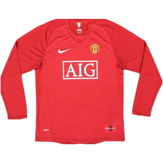 Manchester United Jersey Custom Home Soccer Jersey 2007/08