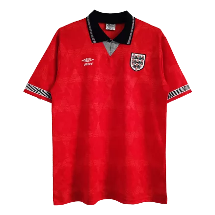 England Jersey Custom Away Soccer Jersey 1990 - bestsoccerstore