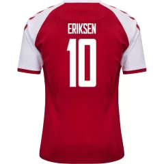 Denmark Jersey Custom Home ERIKSEN #10 Soccer Jersey 2021 - bestsoccerstore