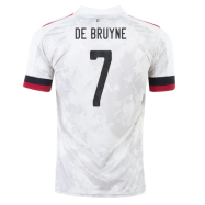 Belgium Jersey Custom Away DE BRUYNE #7 Soccer Jersey 2020