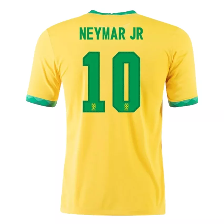 Brazil Jersey Custom NEYMAR JR #10 Soccer Jersey Home 2021 - bestsoccerstore