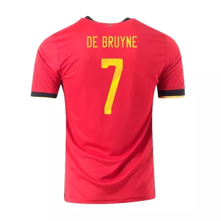 Belgium Jersey Custom DE BRUYNE #7 Soccer Jersey Home 2020 - bestsoccerstore