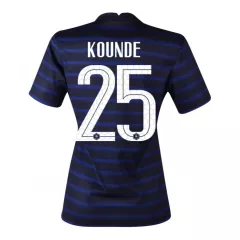 France Jersey Custom Home KOUNDE #25 Soccer Jersey 2020/21 - bestsoccerstore