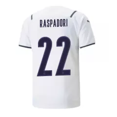 Italy Jersey Custom Away RASPADORI #22 Soccer Jersey 2021 - bestsoccerstore