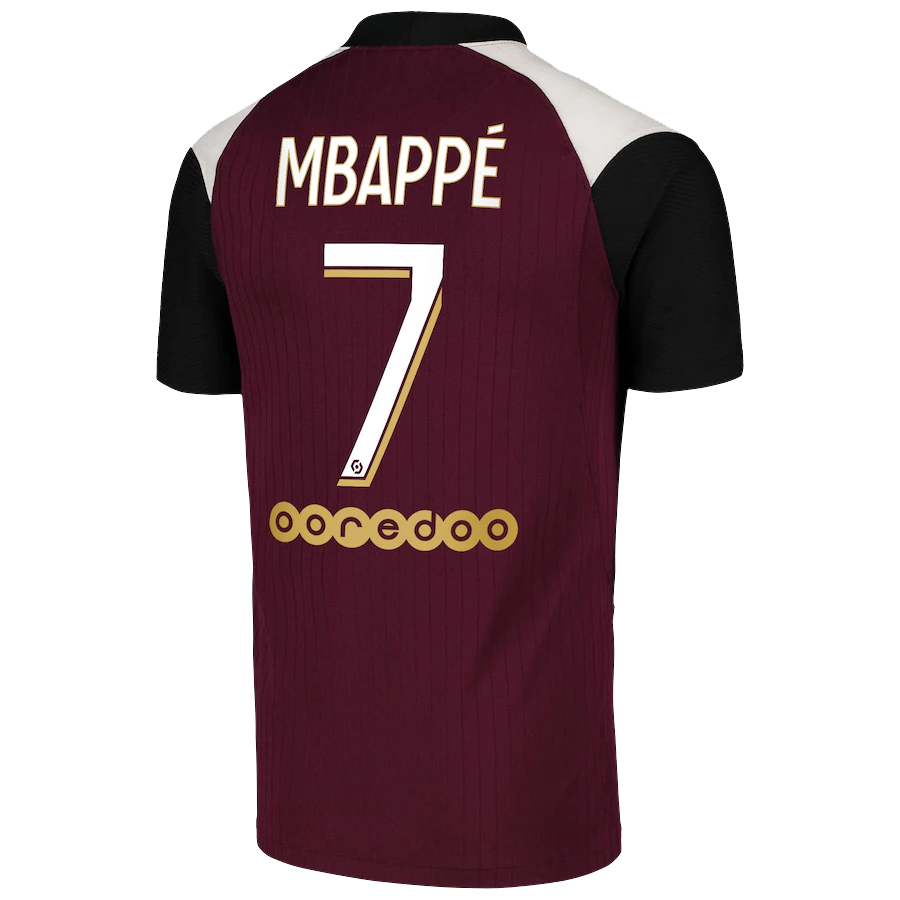 PSG Jersey Custom Third Away MBAPPÉ #7 Soccer Jersey 2020/21