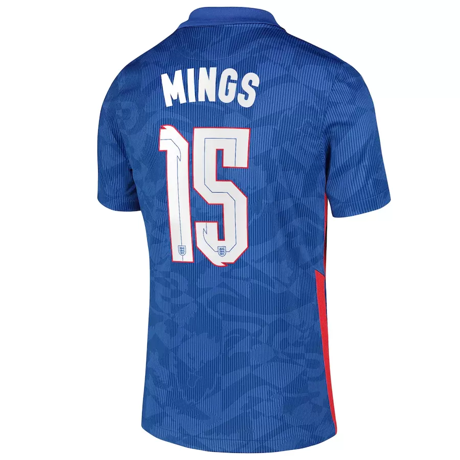 England Jersey Custom MINGS #15 Soccer Jersey Away 2020 - bestsoccerstore