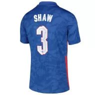 England Jersey Custom Away SHAW #3 Soccer Jersey 2020 - bestsoccerstore