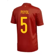 Spain Jersey Custom Home PUYOL #5 Soccer Jersey 2020 - bestsoccerstore