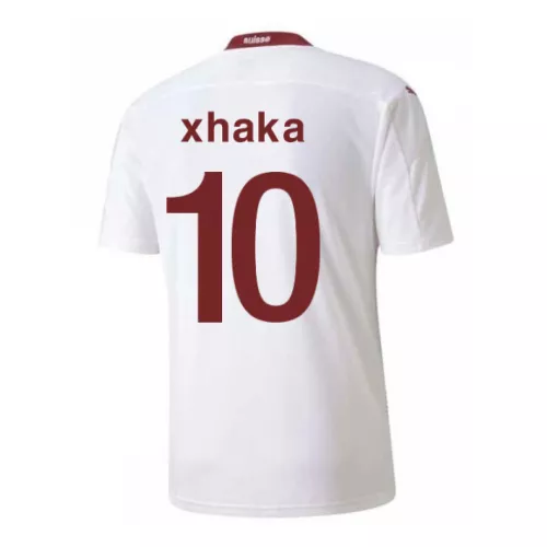 Oh jee Vlak Glad Switzerland Jersey Custom Away XHAKA #10 Soccer Jersey 2020