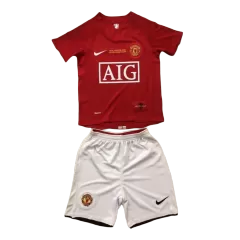 Manchester United Jersey Custom Home Soccer Jersey 2007/08 - bestsoccerstore