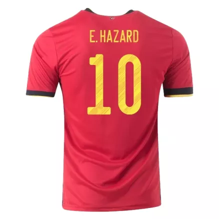 Belgium Jersey Custom E.HAZARD #10 Soccer Jersey Home 2020 - bestsoccerstore