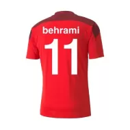 Switzerland Jersey Custom Home BEHRAMI #11 Soccer Jersey 2021 - bestsoccerstore