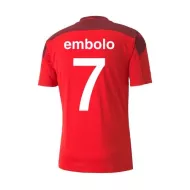 Switzerland Jersey Custom Home EMBOLO #7 Soccer Jersey 2021 - bestsoccerstore