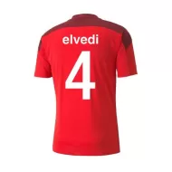 Switzerland Jersey Custom Home ELVEDI #4 Soccer Jersey 2021 - bestsoccerstore