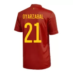 Spain Jersey Custom Home OYARZABAL #21 Soccer Jersey 2020 - bestsoccerstore